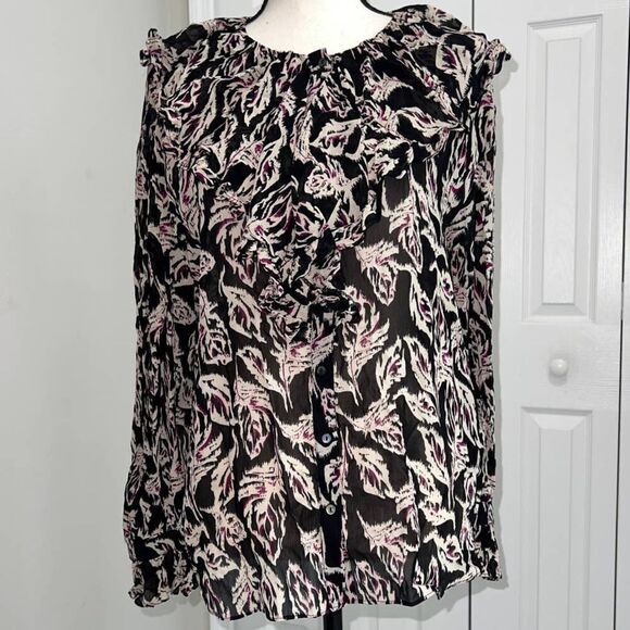 ba&sh Black Genny Ruffle Top - Small NWT - Picture 1 of 11